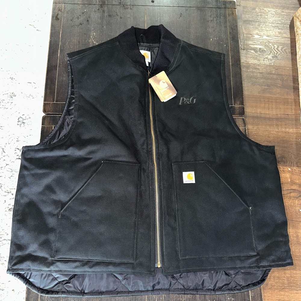 Carhartt Men's Black Work Vest